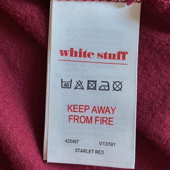 White Stuff UK Brand - red long sleeve top Size 10 US (UK 14) - Picture 10 of 10